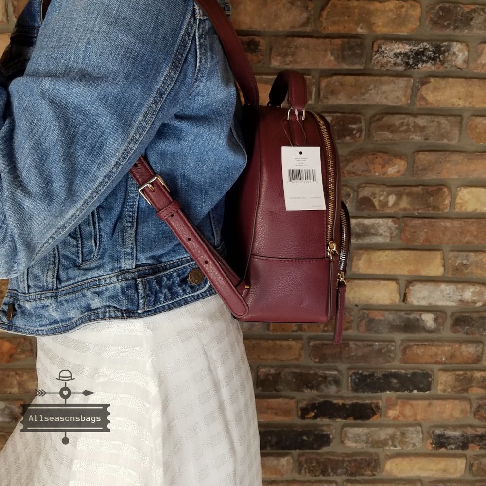 Kate Spade MEDIUM Jackson Backpack CHERRYWOOD New - Picture 3 of 14